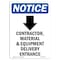 Signmission Safety Sign, OSHA Notice, 14" Height, Rigid Plastic, Contractor Material Sign With Symbol, Portrait OS-NS-P-1014-V-10825 - alternate 1
